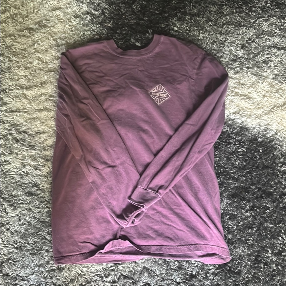 Comfort Colors Purple Long Sleeve Tee Soft Cotton Casual
